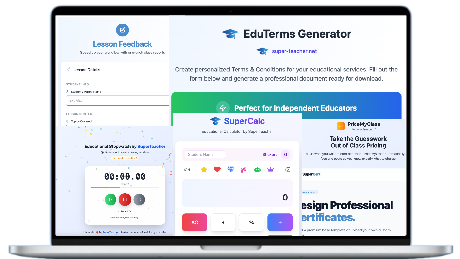 SuperTeacher Mini Apps
