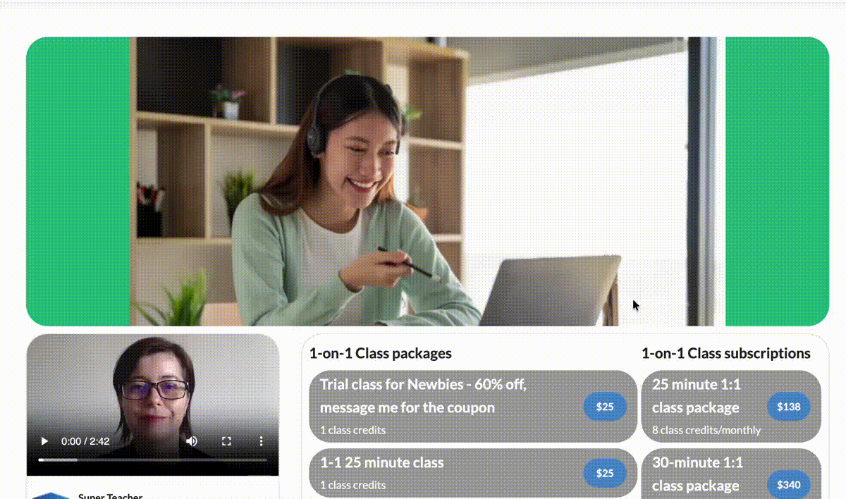 SuperTeacher homepage video