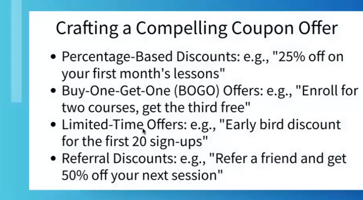 Scaling Up with Coupons : Effective Self-Marketing for Your Teaching Business