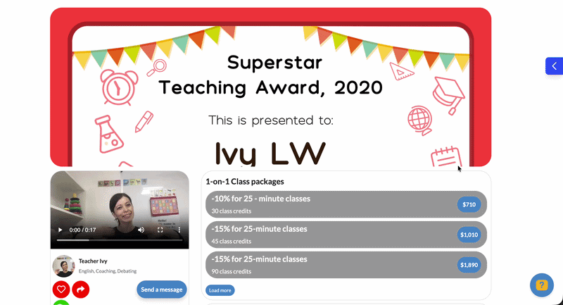 SuperTeacher Booking Calendar