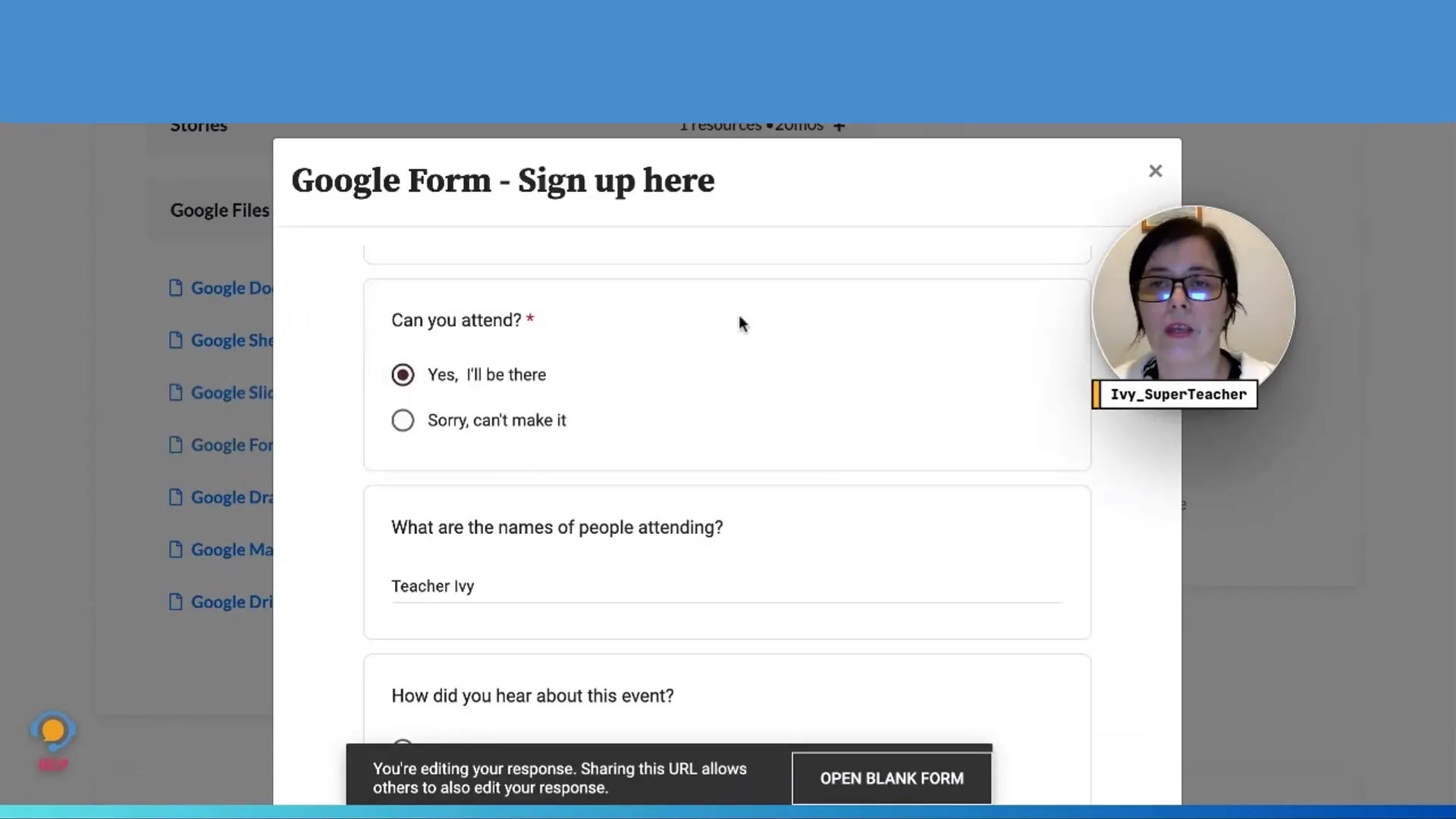 Checking student view of embedded files