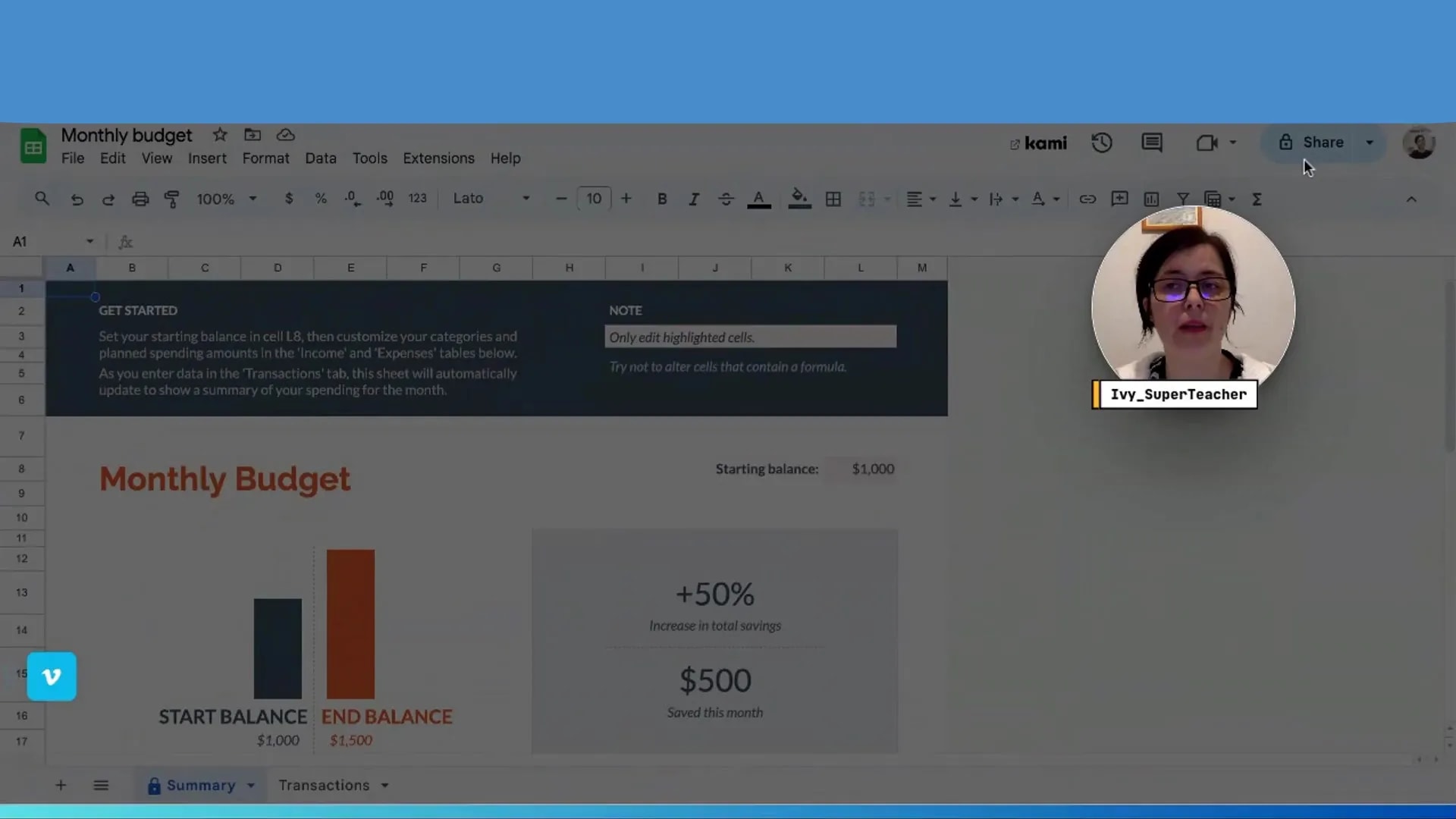 Sharing settings for Google Sheets